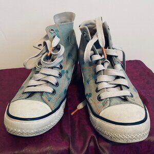 Skechers- Daddy's Money, Blue Denim, Palm Trees, Hidden Heal, Beach Cruisers